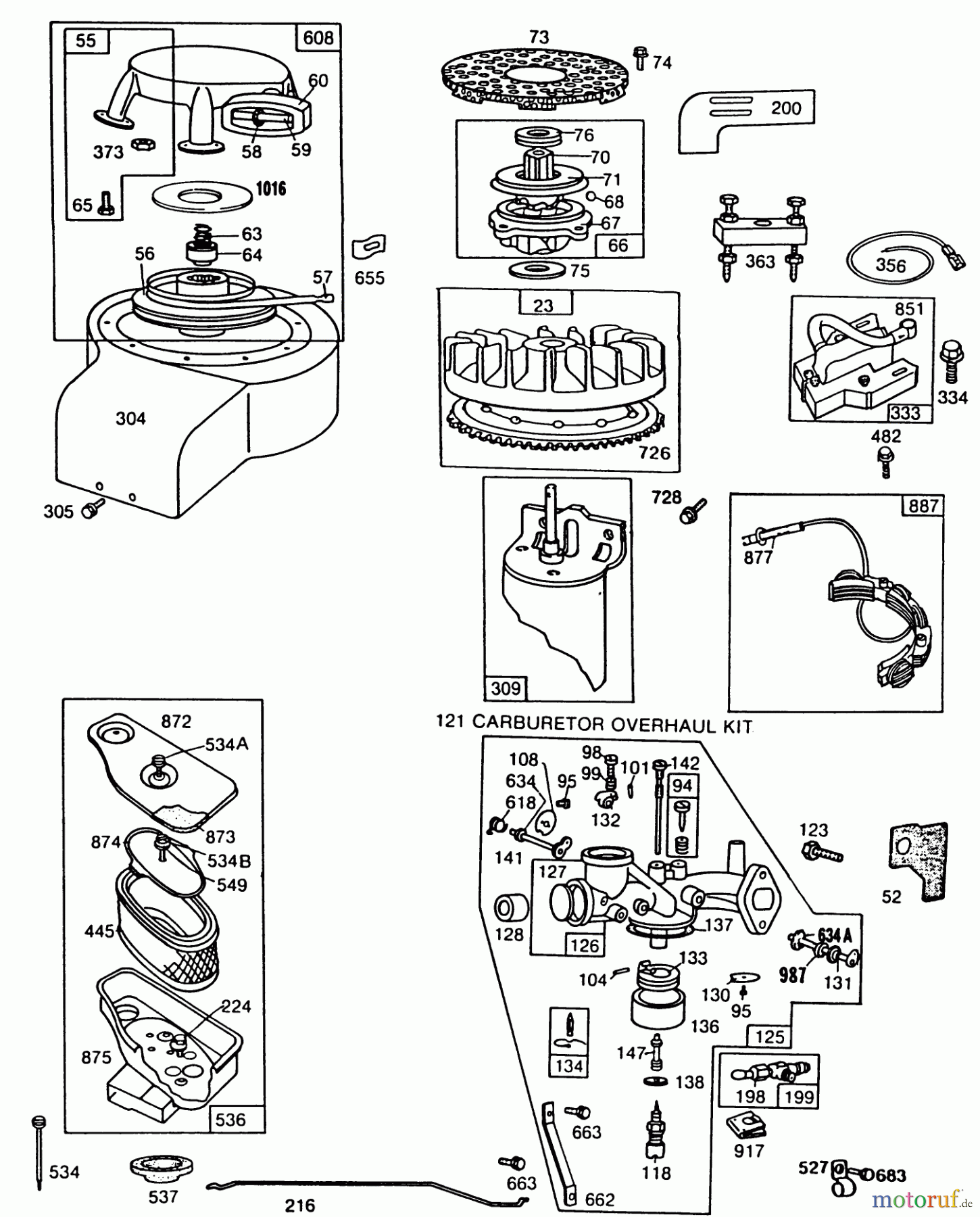 Toro Neu Mowers, Rear-Engine Rider 56150 (8-32) - Toro 8-32 Professional Rider, 1989 (9000001-9999999) ENGINE MODEL NO. 193707-0307-01 8 H.P. REAR ENGINE RIDER ELECTRIC MODEL 56150 #2