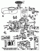 Toro 56155 (11-32) - 11-32 Rear Engine Rider, 1983 (3000001-3999999) Ersatzteile ENGINE BRIGGS & STRATTON MODEL NO. 252707-0633-01 #1