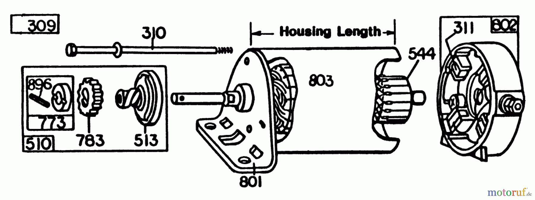 Toro Neu Mowers, Rear-Engine Rider 56155 (11-32) - Toro 11-32 Rear Engine Rider, 1983 (3000001-3999999) ENGINE BRIGGS & STRATTON MODEL NO. 252707-0633-01 #3