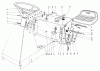 Toro 56155 (11-32) - 11-32 Rear Engine Rider, 1983 (3000001-3999999) Ersatzteile SEAT & STEERING WHEEL ASSEMBLY