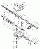 Toro 56155 (11-32) - 11-32 Rear Engine Rider, 1983 (3000001-3999999) Ersatzteile TRANSMISSION MODEL 770