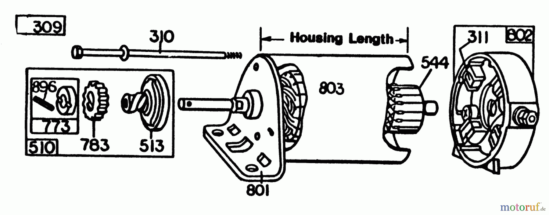 Toro Neu Mowers, Rear-Engine Rider 56155 (11-32) - Toro 11-32 Rear Engine Rider, 1984 (4000001-4999999) ENGINE BRIGGS & STRATTON MODEL NO. 252707-0633-01 #3