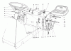 Toro 56155 (11-32) - 11-32 Rear Engine Rider, 1984 (4000001-4999999) Ersatzteile SEAT & STEERING WHEEL ASSEMBLY