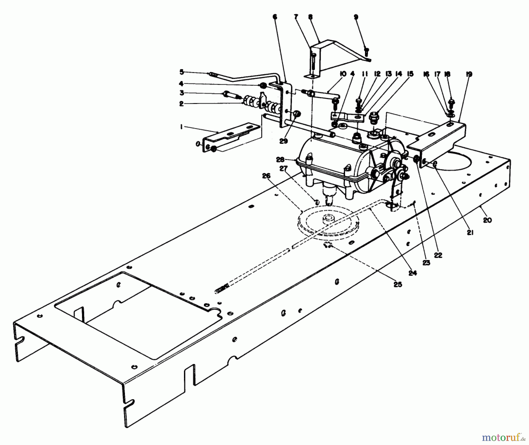 Toro Neu Mowers, Rear-Engine Rider 56155 (11-32) - Toro 11-32 Rear Engine Rider, 1984 (4000001-4999999) TRANSMISSION LINKAGE ASSEMBLY