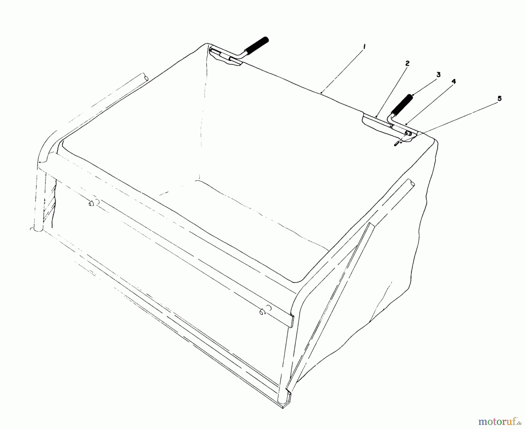 Toro Neu Mowers, Rear-Engine Rider 56155 (11-32) - Toro 11-32 Rear Engine Rider, 1985 (5000001-5999999) LEAF BAG MODEL NO. 59123 (OPTIONAL)