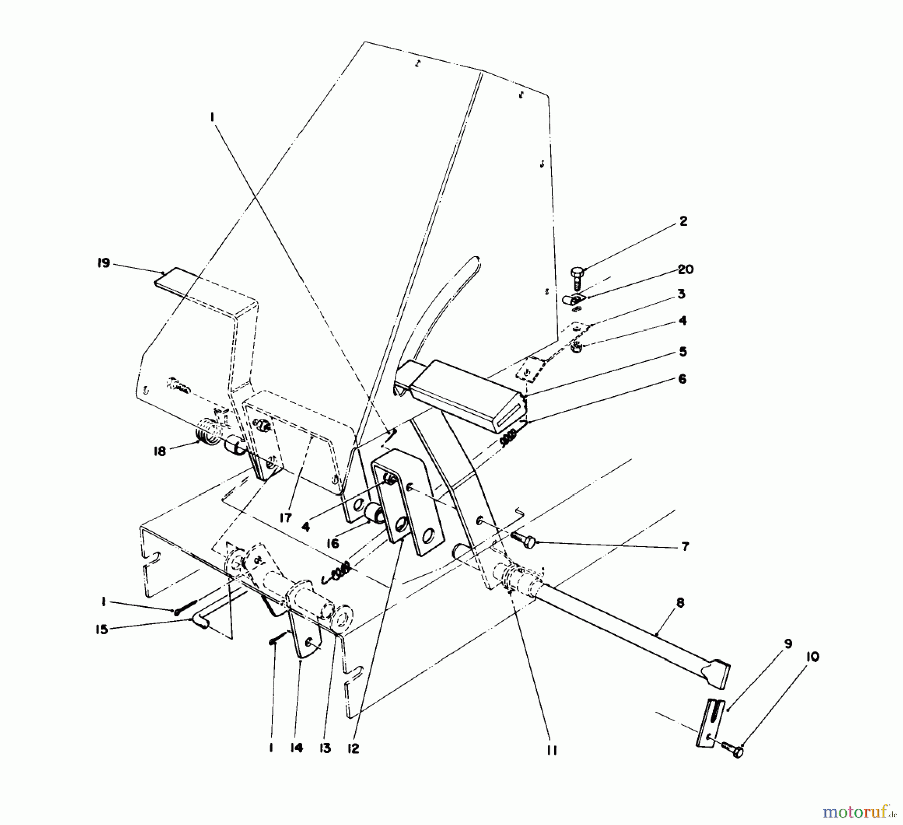 Toro Neu Mowers, Rear-Engine Rider 56155 (11-32) - Toro 11-32 Rear Engine Rider, 1987 (7000001-7999999) BRAKE & CLUTCH ASSEMBLY