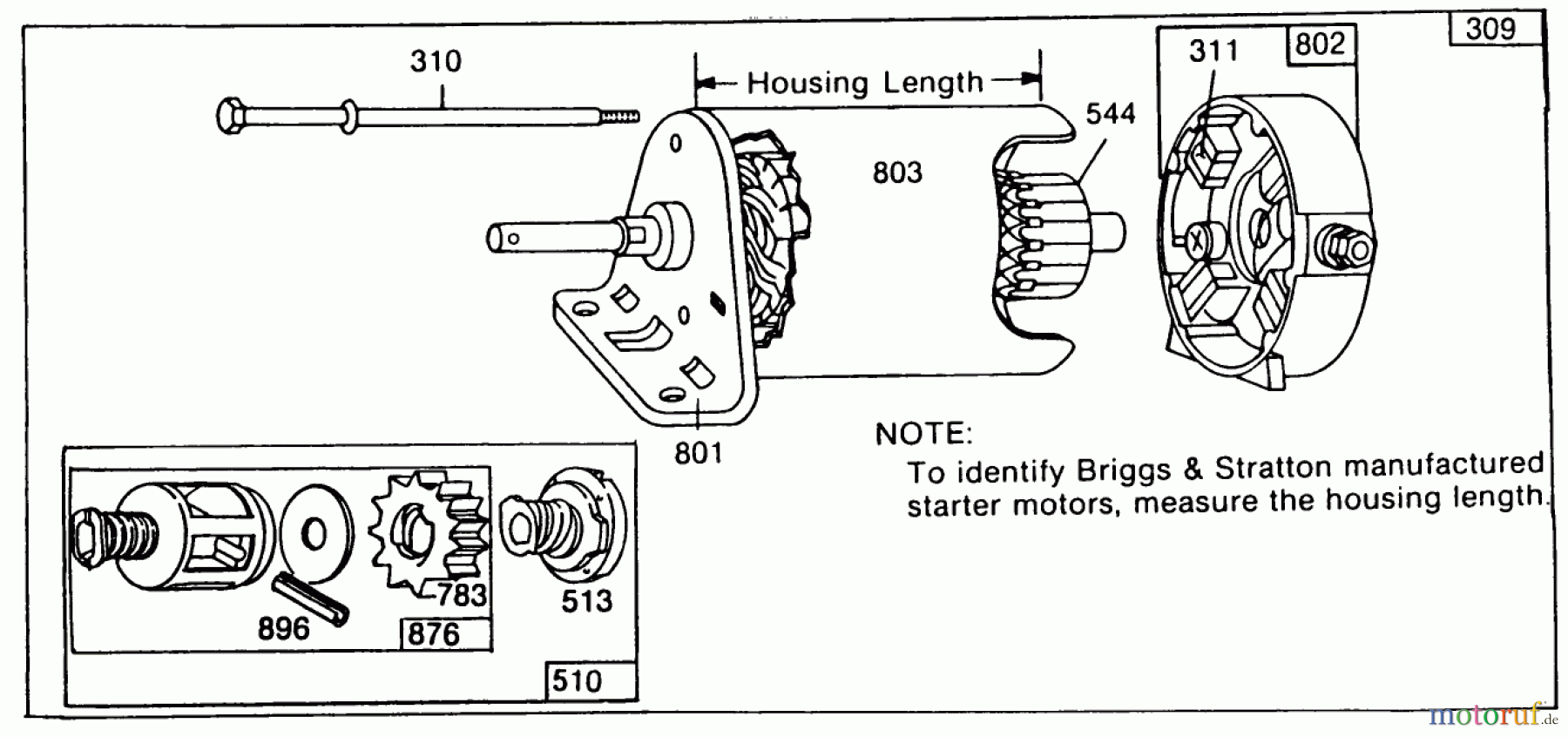 Toro Neu Mowers, Rear-Engine Rider 56155 (11-32) - Toro 11-32 Rear Engine Rider, 1987 (7000001-7999999) ENGINE BRIGGS & STRATTON MODEL NO. 252707-0621-01 #1