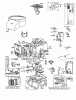 Toro 56155 (11-32) - 11-32 Rear Engine Rider, 1987 (7000001-7999999) Ersatzteile ENGINE BRIGGS & STRATTON MODEL NO. 252707-0621-01 #2