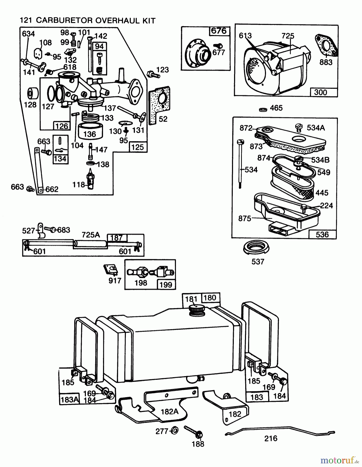 Toro Neu Mowers, Rear-Engine Rider 56170 (11-32) - Toro 11-32 Professional, 1985 (5000001-5999999) ENGINE BRIGGS & STRATTON MODEL NO. 253707-0177-01 #2
