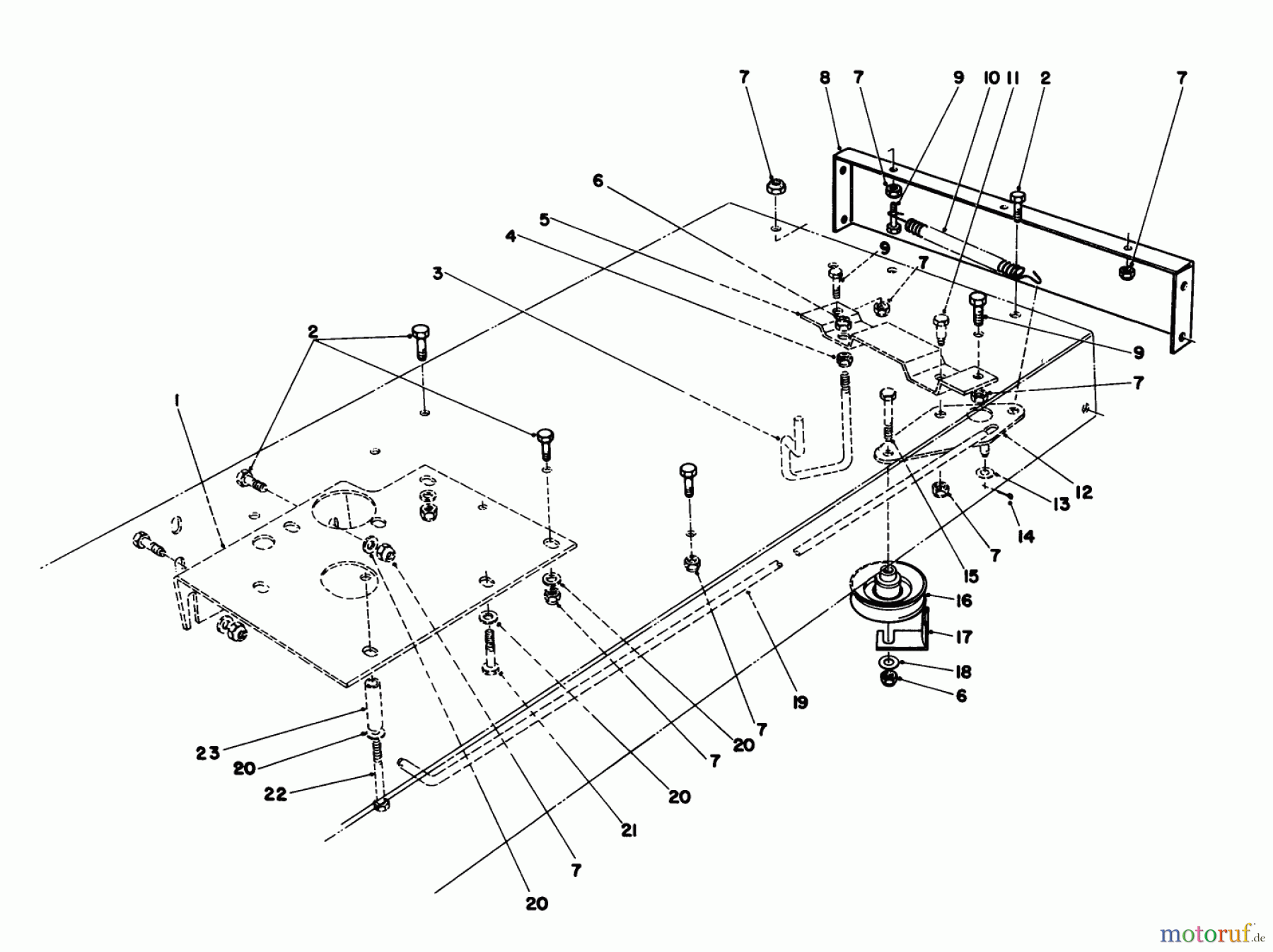 Toro Neu Mowers, Rear-Engine Rider 56170 (11-32) - Toro 11-32 Professional, 1985 (5000001-5999999) TRACTION ASSEMBLY