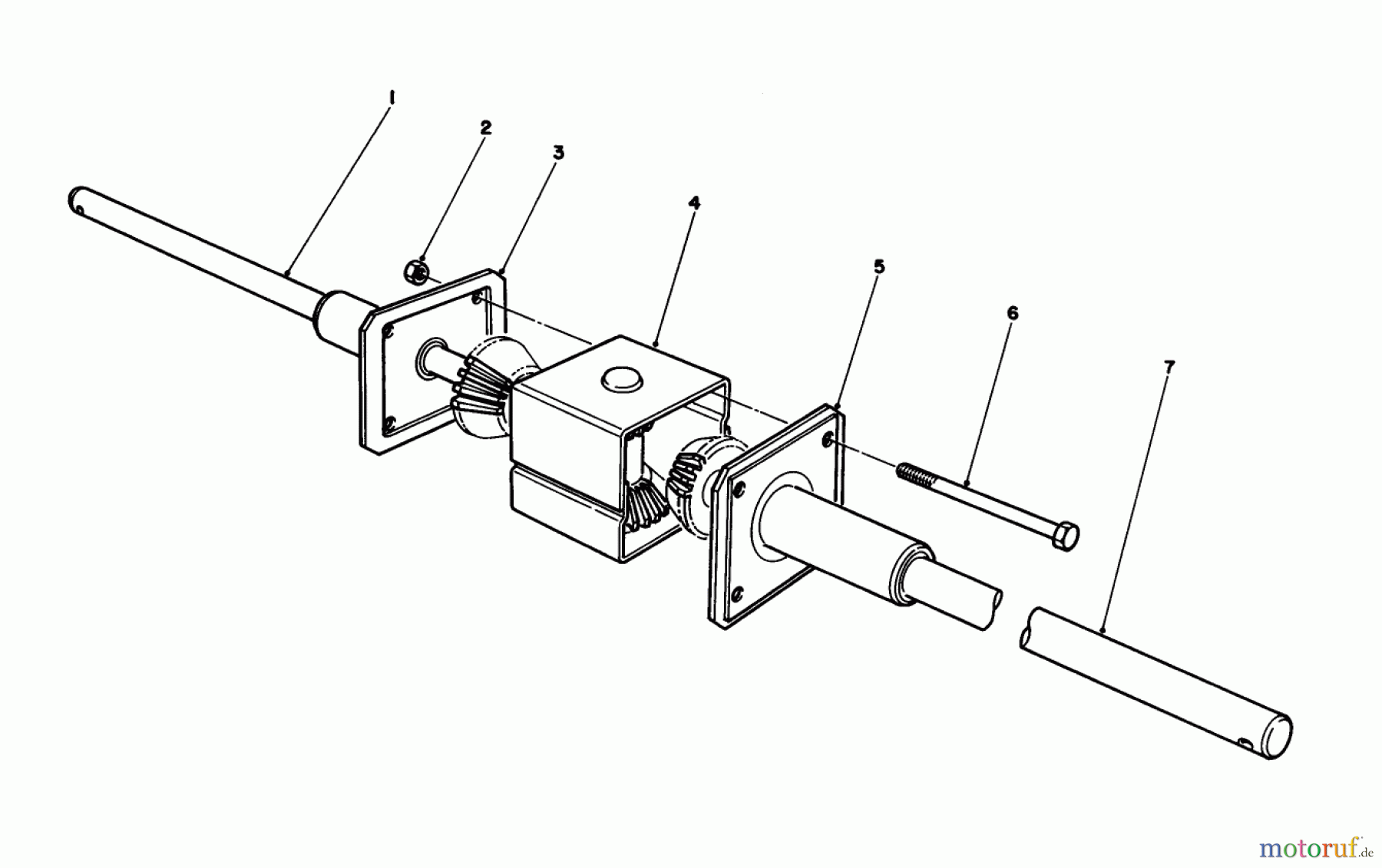 Toro Neu Mowers, Rear-Engine Rider 56177 (12-32) - Toro 12-32 Rear Engine Rider, 1992 (2000001-2999999) DIFFERENTIAL ASSEMBLY