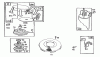 Toro 56177 (12-32) - 12-32 Rear Engine Rider, 1992 (2000001-2999999) Ersatzteile REWIND-BRIGGS & STRATTON NO. 286707-0119-01