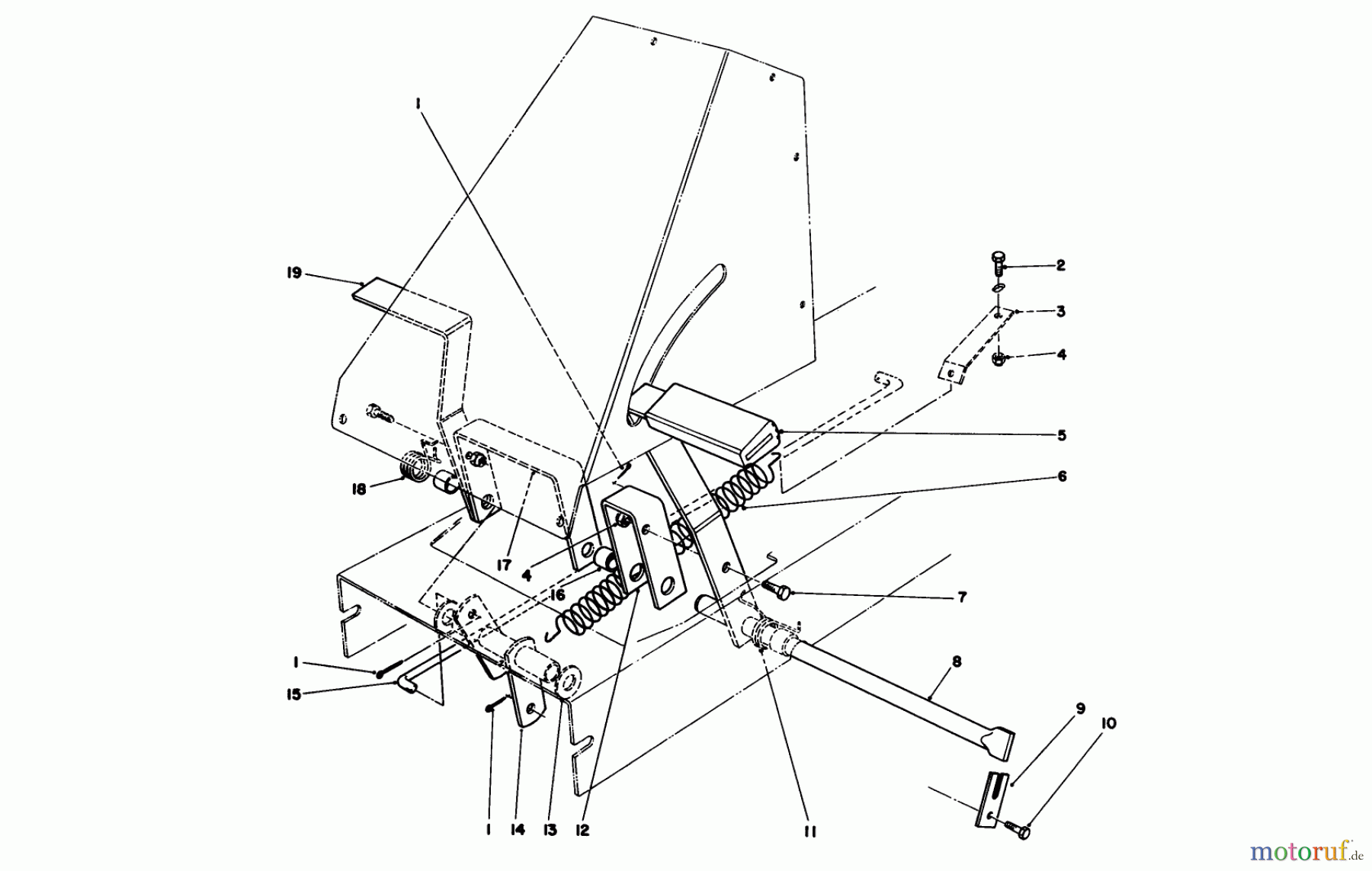 Toro Neu Mowers, Rear-Engine Rider 56185 (8-32) - Toro 8-32 Rear Engine Rider, 1991 (1000001-1999999) BRAKE & CLUTCH ASSEMBLY