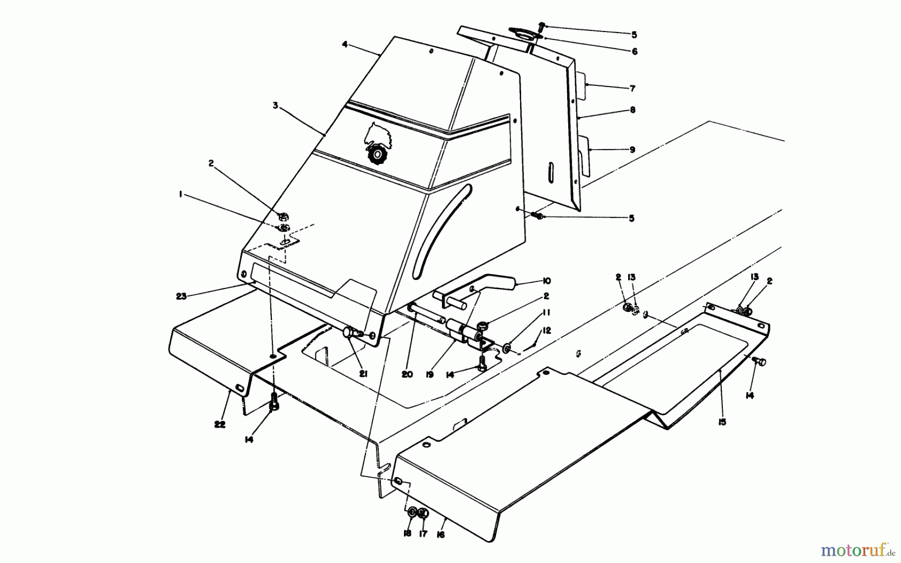 Toro Neu Mowers, Rear-Engine Rider 56185 (8-32) - Toro 8-32 Rear Engine Rider, 1991 (1000001-1999999) FRONT TOWER ASSEMBLY
