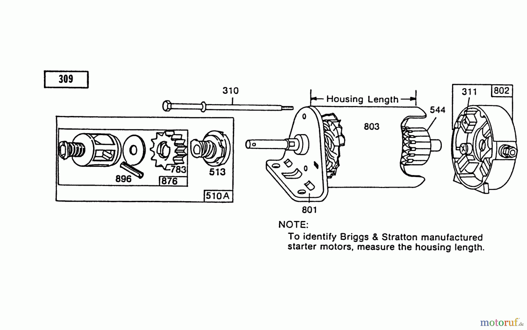 Toro Neu Mowers, Rear-Engine Rider 56185 (8-32) - Toro 8-32 Rear Engine Rider, 1991 (1000001-1999999) STARTER-BRIGGS & STRATTON NO. 191707-6021-01