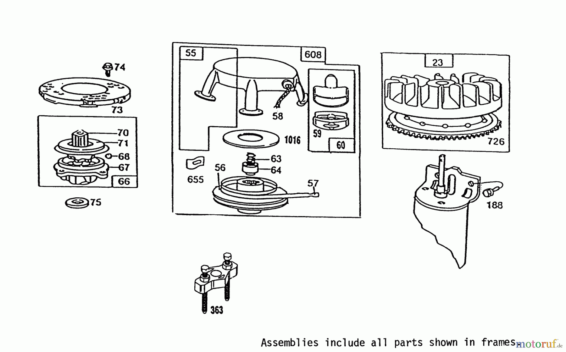  Toro Neu Mowers, Rear-Engine Rider 56190 (10-32) - Toro 10-32 Recycler Rider, 1991 (1000001-1999999) BRIGGS & STRATTON NO. 256707-0130-01