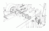 Toro 56190 (10-32) - 10-32 Recycler Rider, 1991 (1000001-1999999) Ersatzteile REAR AXLE ASSEMBLY
