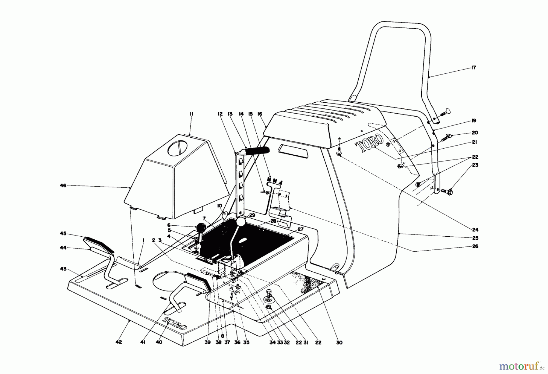 Toro Neu Mowers, Rear-Engine Rider 56525 - Toro 25