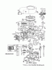 Toro 56575 - 25" Whirlwind Rider Electric, 1972 (2000001-2999999) Ersatzteile MODEL 130905-0368 ENGINE ASSEMBLY (ELECTRIC START) BRIGGS & STRATTON