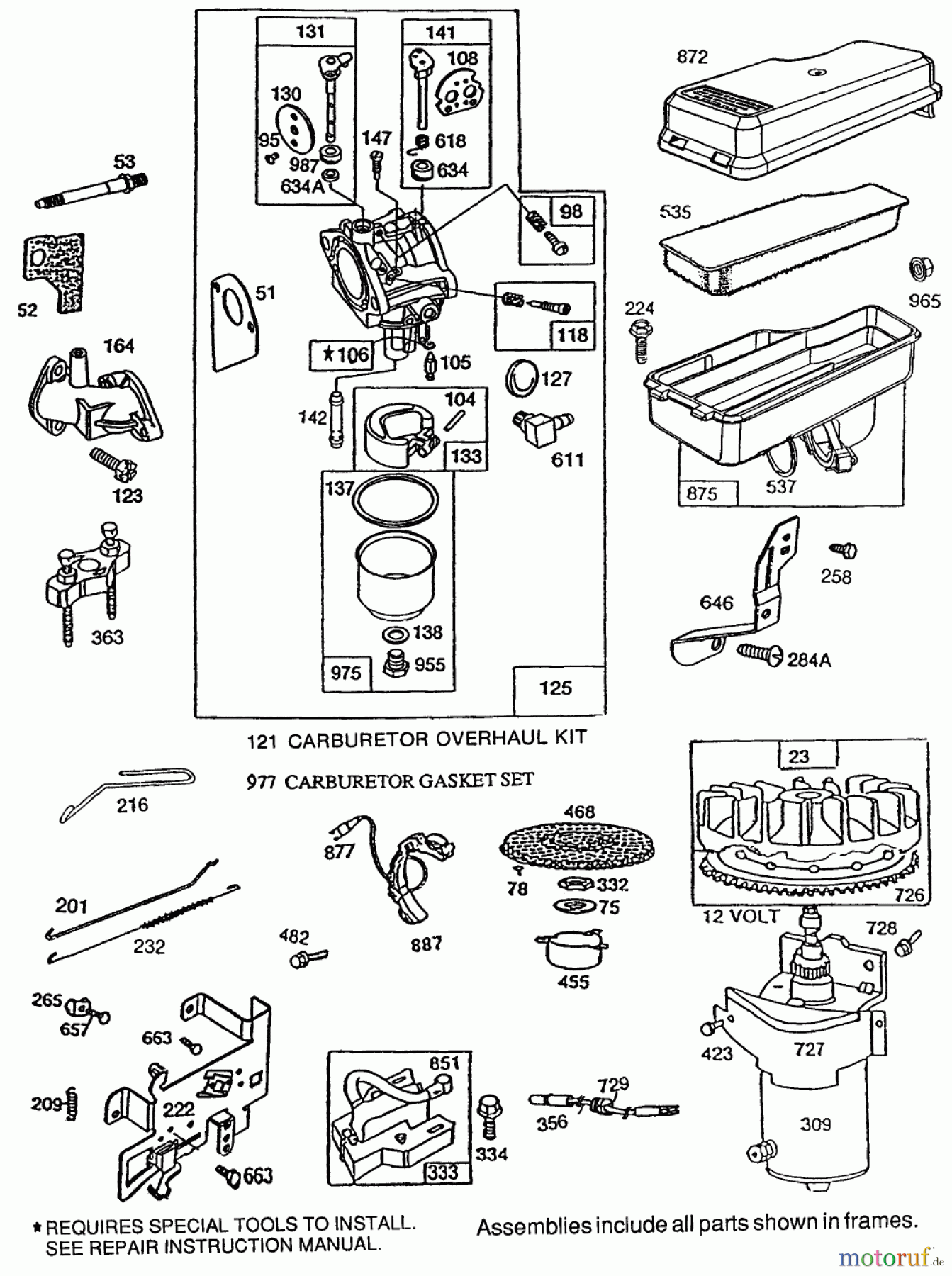 Toro Neu Mowers, Rear-Engine Rider 70040 (8-25) - Toro 8-25 Rear Engine Rider, 1993 (39000001-39999999) BRIGGS & STRATTON MODEL NO. 191707-0121-01 #2