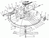Toro 70040 (8-25) - 8-25 Rear Engine Rider, 1993 (39000001-39999999) Ersatzteile CUTTING UNIT ASSEMBLY