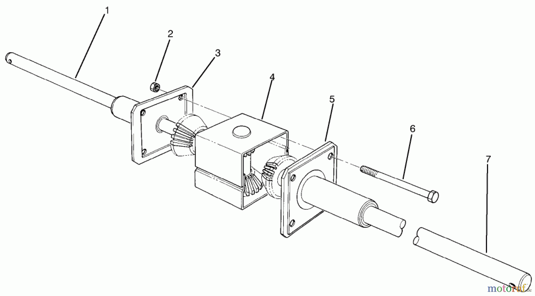 Toro Neu Mowers, Rear-Engine Rider 70040 (8-25) - Toro 8-25 Rear Engine Rider, 1993 (39000001-39999999) DIFFERENTIAL ASSEMBLY