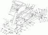 Toro 70040 (8-25) - 8-25 Rear Engine Rider, 1993 (39000001-39999999) Ersatzteile FRAME ASSEMBLY