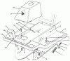 Toro 70040 (8-25) - 8-25 Rear Engine Rider, 1993 (39000001-39999999) Ersatzteile FRONT BODY ASSEMBLY