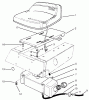 Toro 70040 (8-25) - 8-25 Rear Engine Rider, 1993 (39000001-39999999) Ersatzteile SEAT & GAS TANK ASSEMBLY