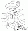 Toro 70040 (8-25) - 8-25 Rear Engine Rider, 1994 (49000001-49999999) Ersatzteile SEAT & GAS TANK ASSEMBLY