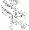 Toro 70040 (8-25) - 8-25 Rear Engine Rider, 1994 (49000001-49999999) Ersatzteile TRANSMISSION PEERLESS MODEL 700-025