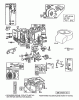 Toro 70040 (8-25) - 8-25 Rear Engine Rider, 1995 (59000001-59999999) Ersatzteile BRIGGS & STRATTON MODEL NO. 195707-0121-01 #1