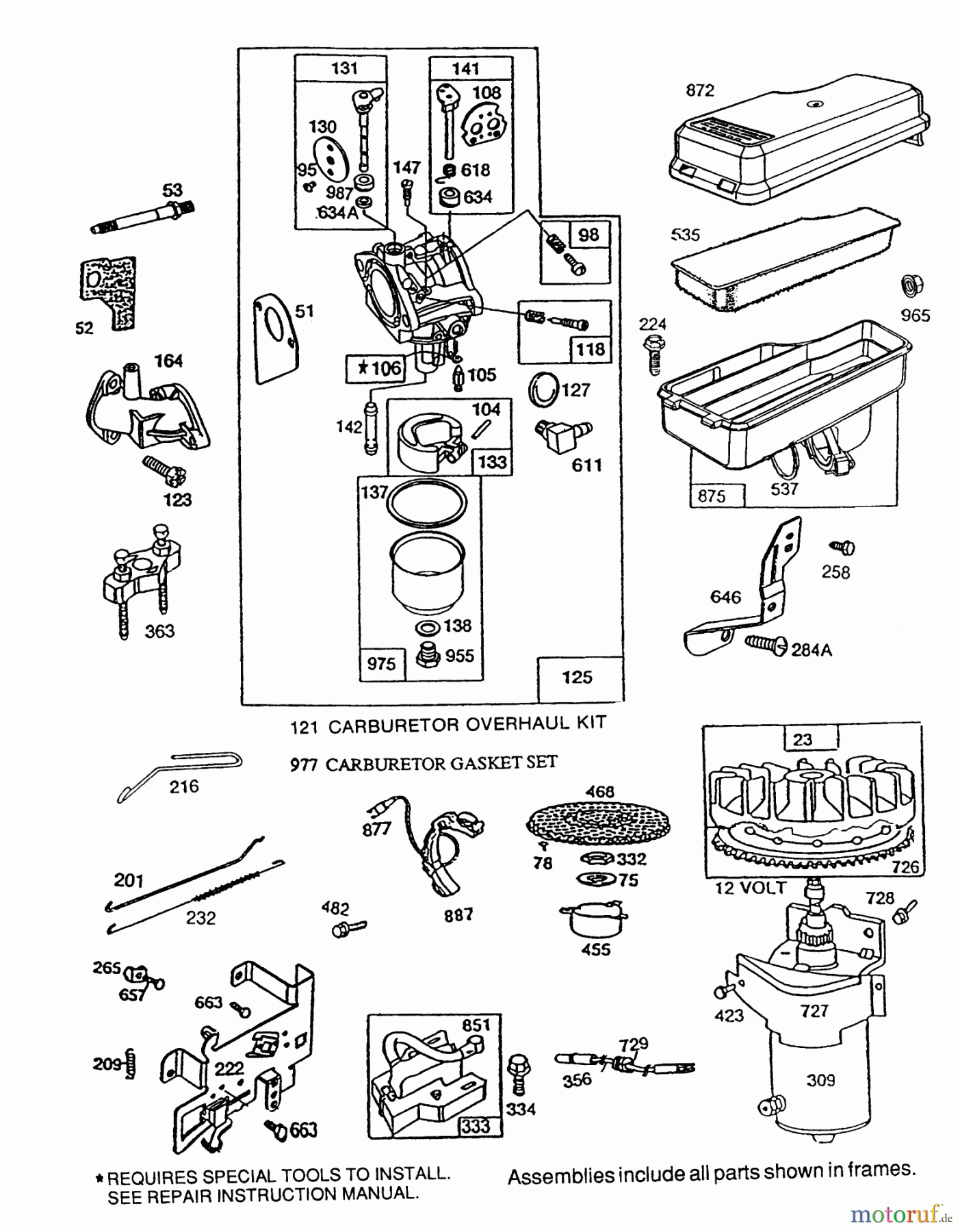 Toro Neu Mowers, Rear-Engine Rider 70040 (8-25) - Toro 8-25 Rear Engine Rider, 1995 (59000001-59999999) BRIGGS & STRATTON MODEL NO. 195707-0121-01 #2