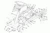 Toro 70040 (8-25) - 8-25 Rear Engine Rider, 1995 (59000001-59999999) Ersatzteile FRAME ASSEMBLY