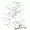 Toro 70040 (8-25) - 8-25 Rear Engine Rider, 1995 (59000001-59999999) Ersatzteile SEAT & GAS TANK ASSEMBLY