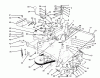 Toro 70040 (8-25) - 8-25 Rear Engine Rider, 1995 (59000001-59999999) Ersatzteile TRANSMISSION & LINKAGE ASSEMBLY