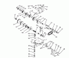 Toro 70040 (8-25) - 8-25 Rear Engine Rider, 1995 (59000001-59999999) Ersatzteile TRANSMISSION PEERLESS MODEL 700-025