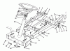 Toro 70040 (8-25) - 8-25 Rear Engine Rider, 1997 (7900001-7900578) Ersatzteile FRAME ASSEMBLY