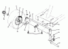 Toro 70040 (8-25) - 8-25 Rear Engine Rider, 1997 (7900001-7900578) Ersatzteile FRONT AXLE ASSEMBLY