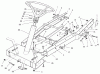 Toro 70040 (8-25) - 8-25 Rear Engine Rider, 1998 (8900001-8999999) Ersatzteile FRAME ASSEMBLY