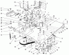 Toro 70040 (8-25) - 8-25 Rear Engine Rider, 1998 (8900001-8999999) Ersatzteile TRANSMISSION & LINKAGE ASSEMBLY