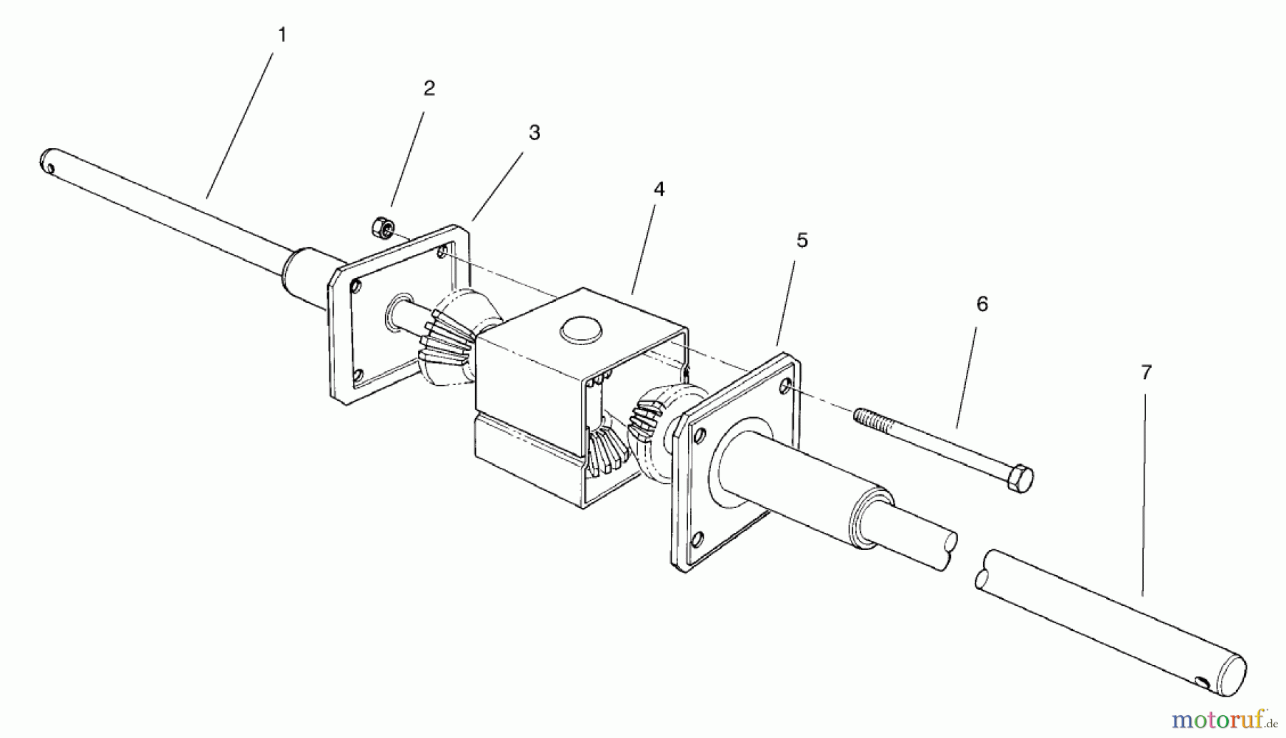 Toro Neu Mowers, Rear-Engine Rider 70041 (8-25) - Toro 8-25 Rear Engine Rider, 1998 (8900001-8999999) DIFFERENTIAL ASSEMBLY