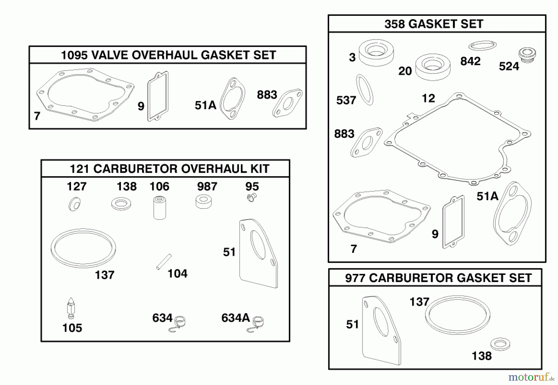 Toro Neu Mowers, Rear-Engine Rider 70041 (8-25) - Toro 8-25 Rear Engine Rider, 1998 (8900001-8999999) ENGINE BRIGGS & STRATTON MODEL 195707-0421-E1 #7