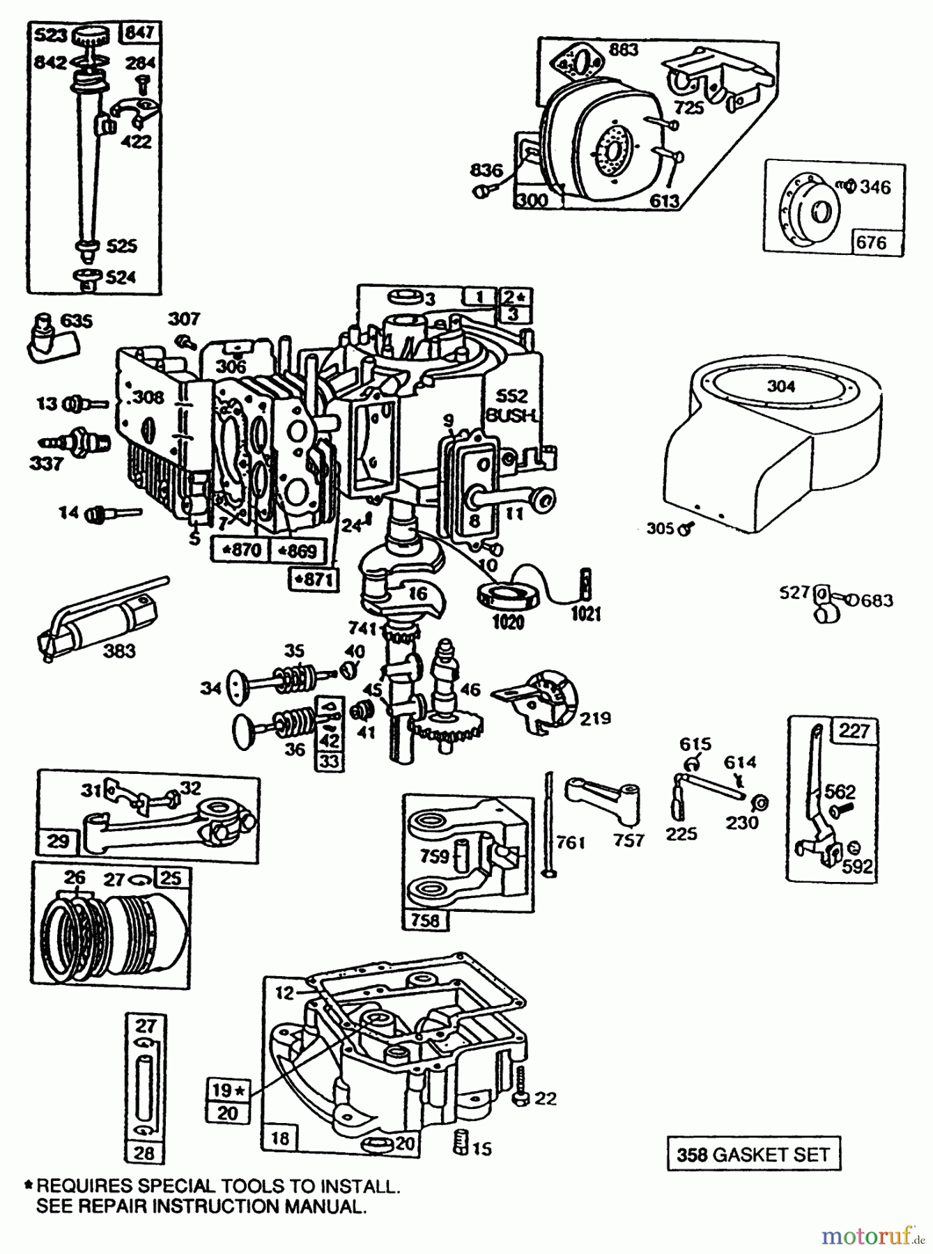 Toro Neu Mowers, Rear-Engine Rider 70042 (8-32) - Toro 8-32 Rear Engine Rider, 1993 (3900001-3999999) BRIGGS & STRATTON MODEL NO. 191707-0121-01 #1