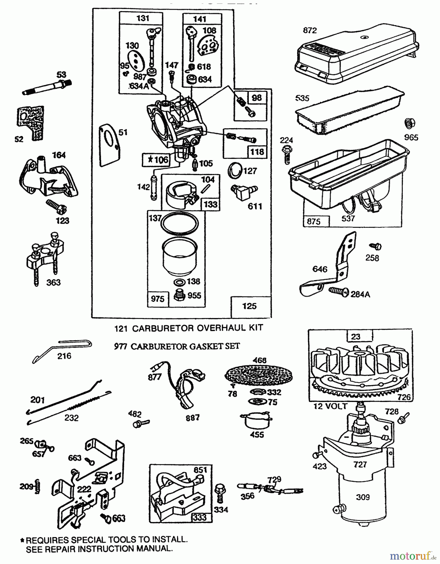 Toro Neu Mowers, Rear-Engine Rider 70080 (10-32) - Toro 10-32 Recycler Rider, 1993 (3900001-3999999) BRIGGS & STRATTON MODEL NO. 191707-0121-01 #2