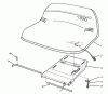 Toro 70140 (12-32) - 12-32 Rear Engine Rider, 1993 (3900001-3999999) Ersatzteile SEAT ASSEMBLY (MODEL NO. 70042)