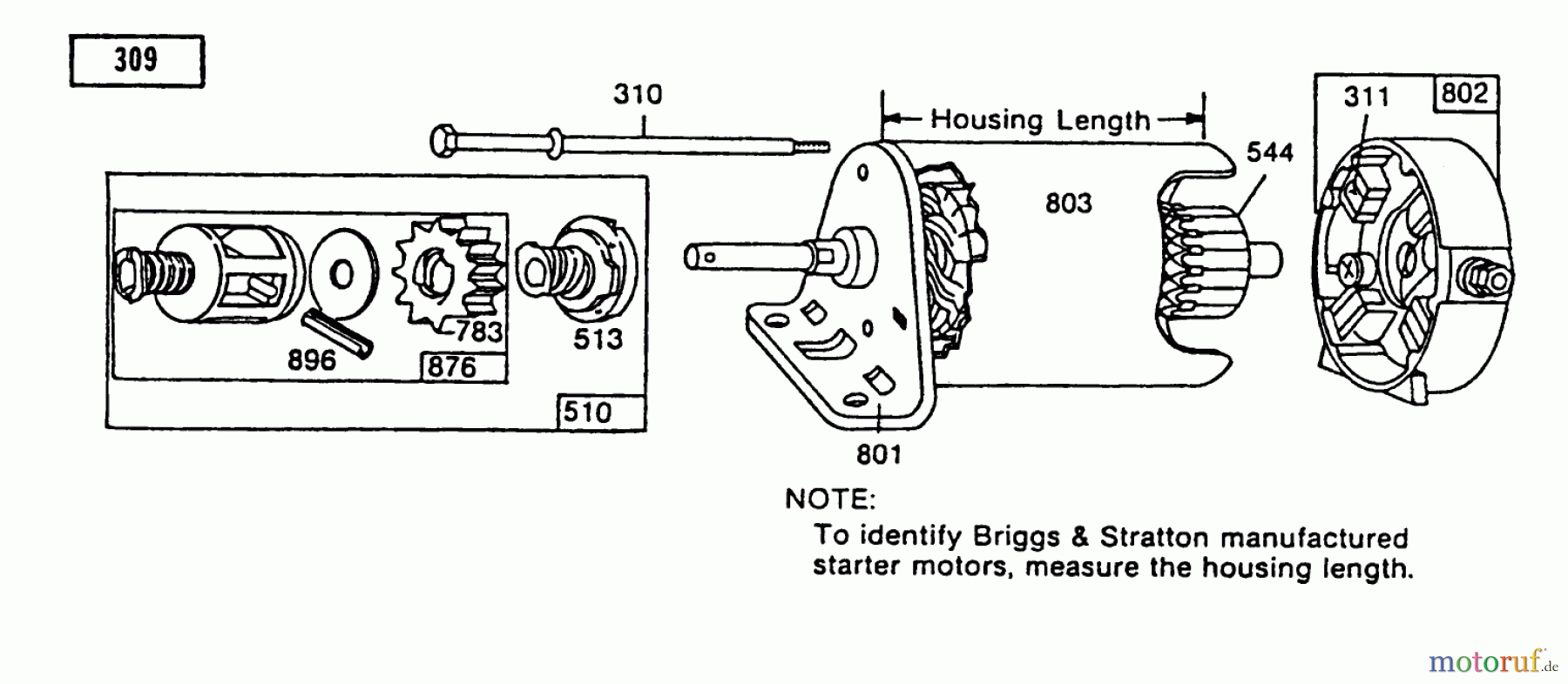 Toro Neu Mowers, Rear-Engine Rider 70042 (8-32) - Toro 8-32 Rear Engine Rider, 1993 (3900001-3999999) STARTER-BRIGGS & STRATTON NO. 191707-0121-01, 257707-0124-01 & 286707-0119-01