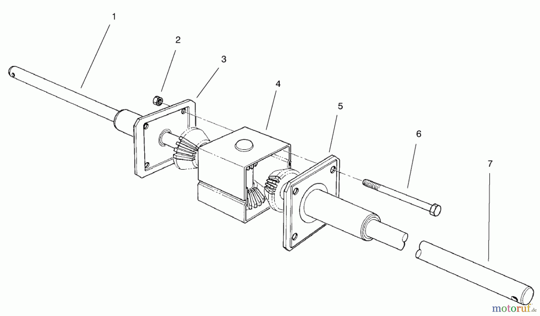 Toro Neu Mowers, Rear-Engine Rider 70044 (8-25) - Toro 8-25 Rear Engine Rider, 1999 (9900001-9999999) DIFFERENTIAL ASSEMBLY