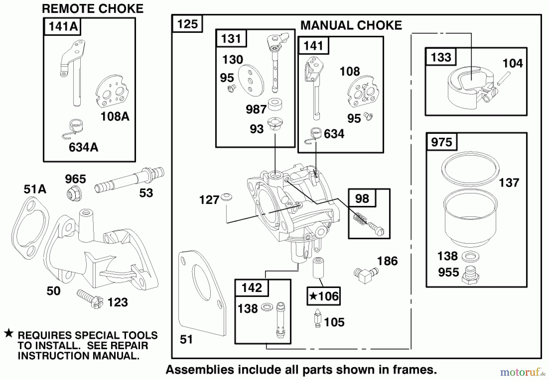 Toro Neu Mowers, Rear-Engine Rider 70044 (8-25) - Toro 8-25 Rear Engine Rider, 1999 (9900001-9999999) ENGINE BRIGGS & STRATTON MODEL 195707-0421-E1 #3