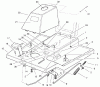Toro 70044 (8-25) - 8-25 Rear Engine Rider, 2000 (000000001-000999999) Ersatzteile FRONT BODY ASSEMBLY